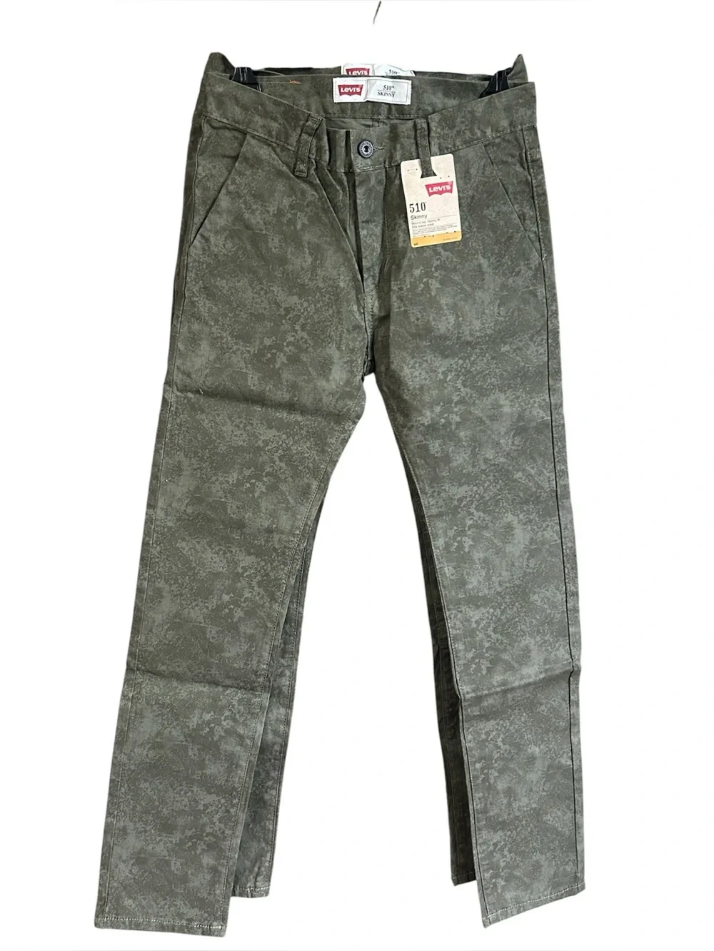 Levi’s 510 Skinny Olive Green Jeans Stretch Boys Youth 16 Reg 28x28